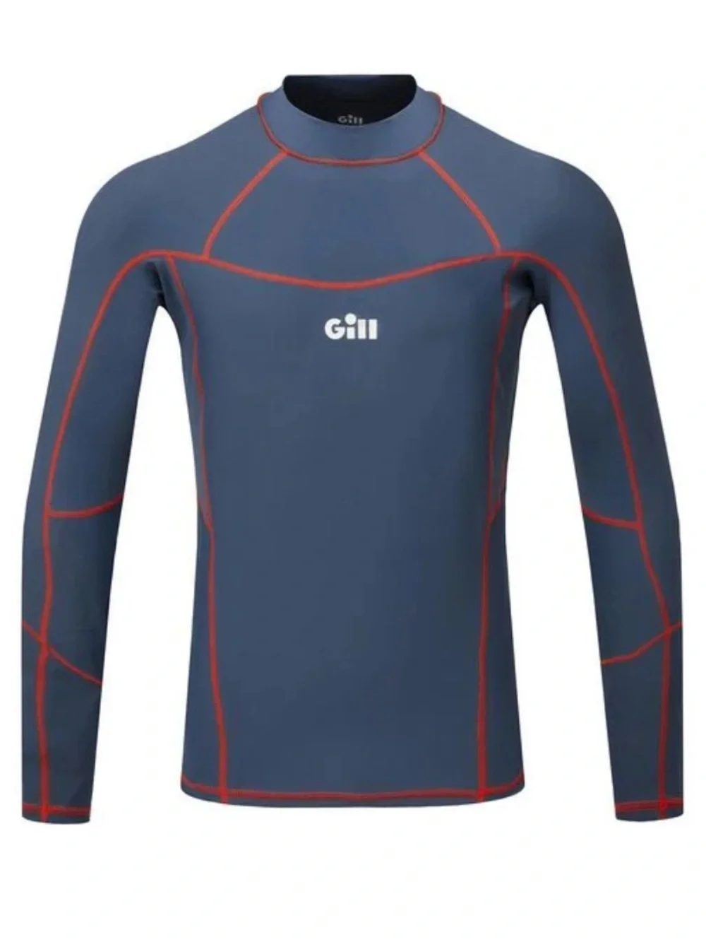 Gill Men’s Pro Rash Vest Shirt Navy Long-Sleeve Rash Guard UV 50+ Large